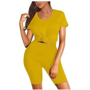 Super cute plus size 2pc biker and crew tee set sz 1x